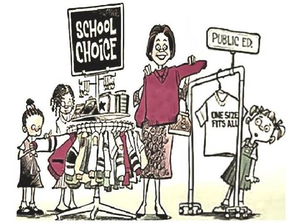 ... unlike 1-size-fits-all government-run schools